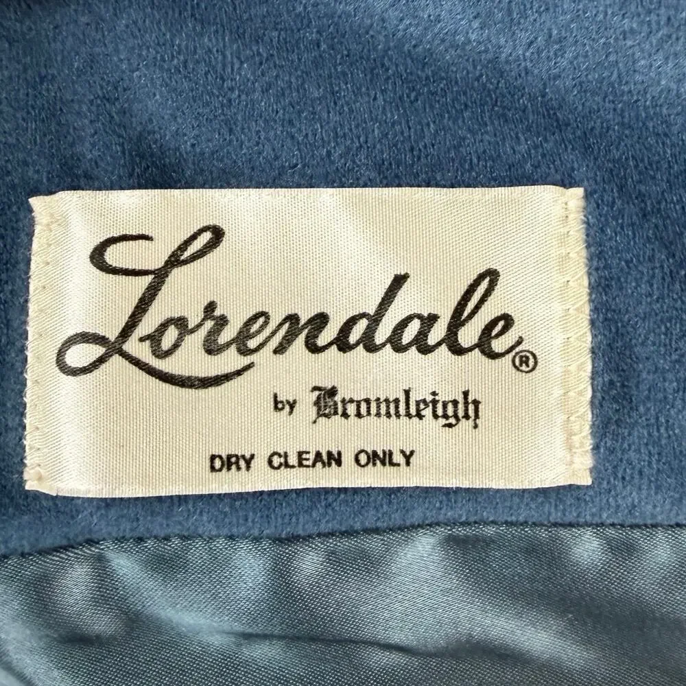 VTG Lorendale by‎ Bromleigh Coat Womens Single Breasted Navy Wool Small